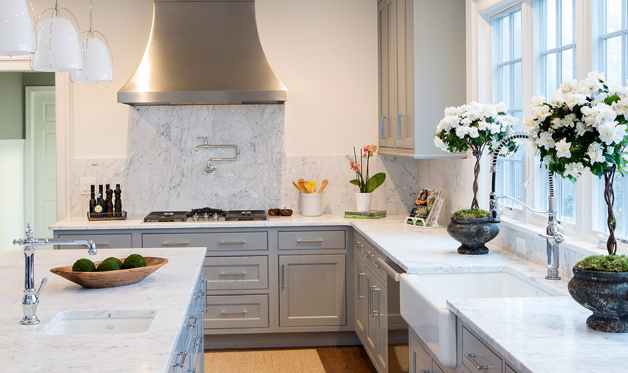Countertops as part of a kitchen renovation by Lasley Brahaney Architecture + Construction.