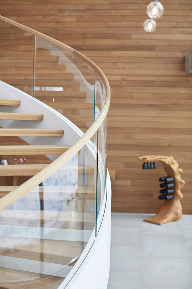 Modern Spiral Staircase. Photo by Austin Nelson Photography.