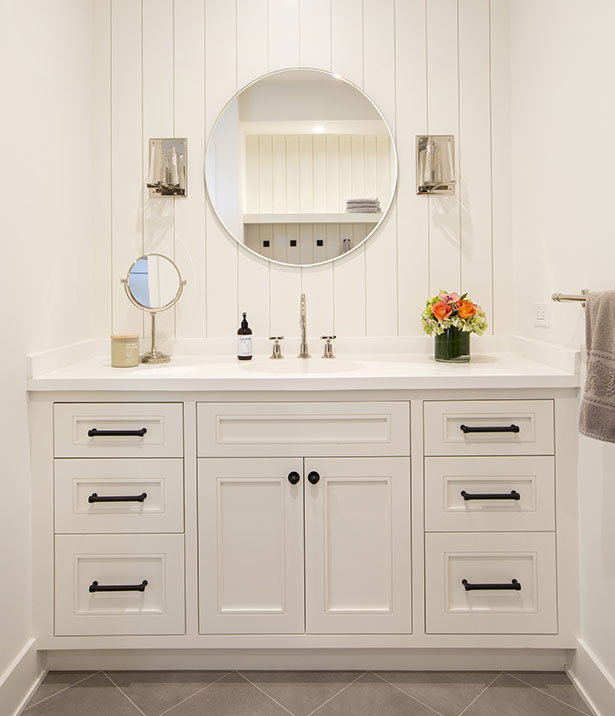 Shaker style vanity.