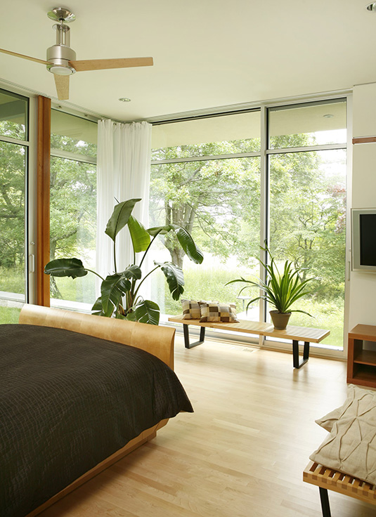 Summer Cooldowns for Steamy Bedrooms: Add some indoor plants.